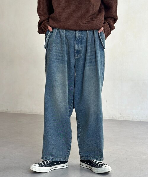 CPCM(シーピーシーエム)の「裏起毛ミリタリーデニム(デニムパンツ・メンズ・ネイビー/ブラック/ブルー・LARGE/MEDIUM)」の3枚目の写真