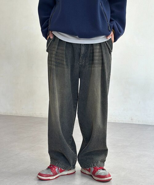 CPCM(シーピーシーエム)の「裏起毛ミリタリーデニム(デニムパンツ・メンズ・ネイビー/ブラック/ブルー・LARGE/MEDIUM)」の2枚目の写真