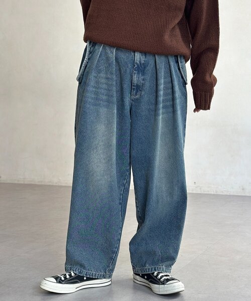 CPCM(シーピーシーエム)の「裏起毛ミリタリーデニム(デニムパンツ・メンズ・ネイビー/ブラック/ブルー・LARGE/MEDIUM)」の19枚目の写真