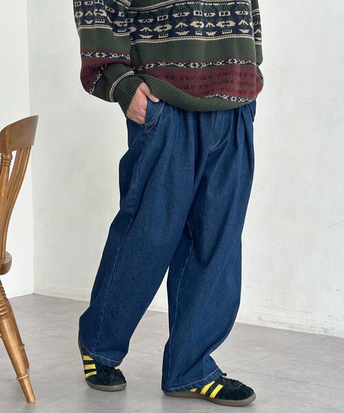 CPCM(シーピーシーエム)の「裏起毛ミリタリーデニム(デニムパンツ・メンズ・ネイビー/ブラック/ブルー・LARGE/MEDIUM)」の5枚目の写真