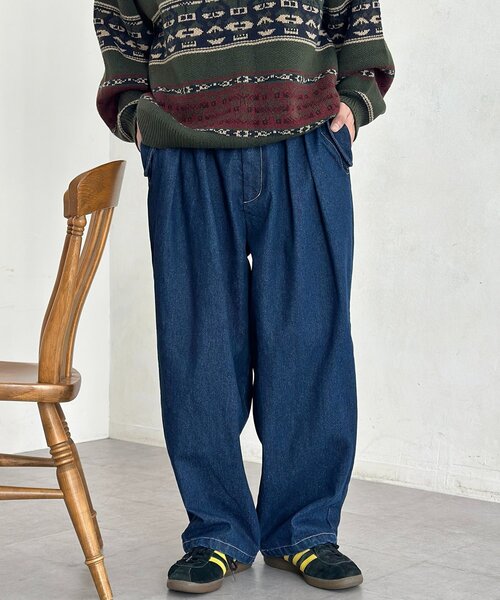 CPCM(シーピーシーエム)の「裏起毛ミリタリーデニム(デニムパンツ・メンズ・ネイビー/ブラック/ブルー・LARGE/MEDIUM)」の6枚目の写真