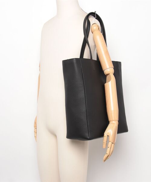 GUIONNET（ギオネ）の「【集大成】 撥水レザー 縦型ビジネストート PC縦入れ可 ギオネ（トートバッグ・メンズ・ブラック・FREE）」の22枚目の写真