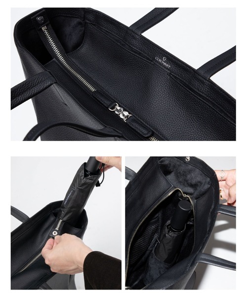 GUIONNET（ギオネ）の「【集大成】 撥水レザー 縦型ビジネストート PC縦入れ可 ギオネ（トートバッグ・メンズ・ブラック・FREE）」の13枚目の写真