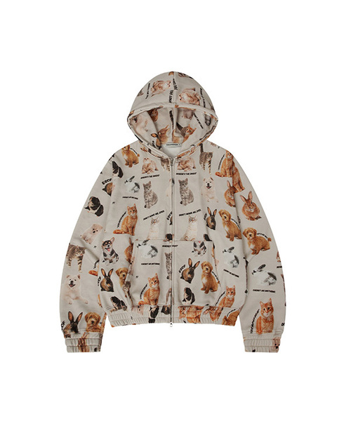 Animals Full‑print 2WAY — фолд‑джип апп 2‑цветная сумка‑рюкзак (2カラー)