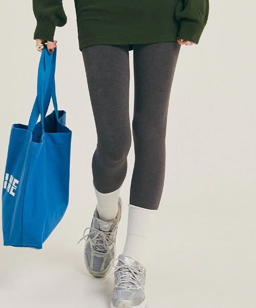 coca（coca）（コカ）の「裏シャギーレギンス（その他パンツ・レディース・ブラック/グレー・M/L）」の2枚目の写真