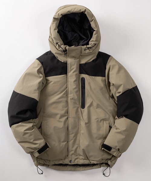 セール】【82】ファイバーダウン 切替 フードジャケット/【撥水