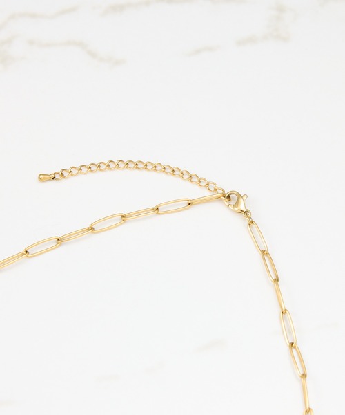 PAPILLONNER（パピヨネ）の「PAPILLONNER/ステンレスボールネックレス（ネックレス・レディース・ゴールド・FREE）」の6枚目の写真