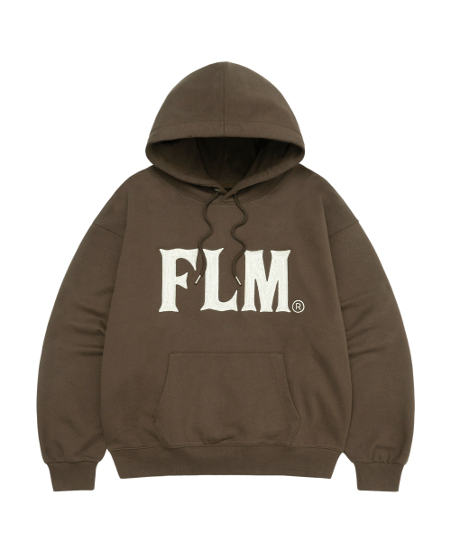 F.ILLUMINATE(フィルミネイト)の「FLM スティッチロゴフードパーカー - ブラウン(パーカー・レディース・その他・MEDIUM/LARGE/SMALL)」の1枚目の写真