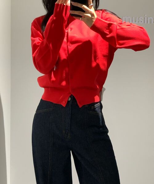 MUSINSA STANDARD WOMAN（ムシンサスタンダードウーマン）の「ウィメンズディバイディッドレギュラーフィットデニムパンツ[ダークブルー]（デニムパンツ・レディース・その他・29/32/30/24/25/26/27/28）」の8枚目の写真