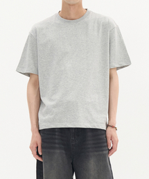ベーシックハーフクロップTシャツ(メランジェグレー)