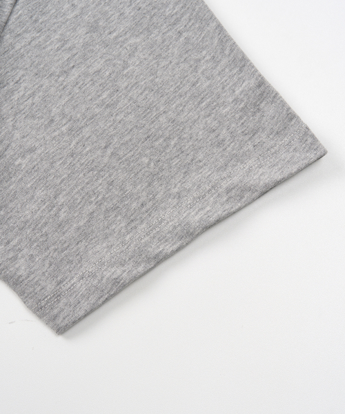 TOFFEE(トフィー)の「ベーシックハーフクロップTシャツ(メランジェグレー)(Tシャツ/カットソー・メンズ・その他・SMALL/MEDIUM/LARGE/X-LARGE)」の4枚目の写真