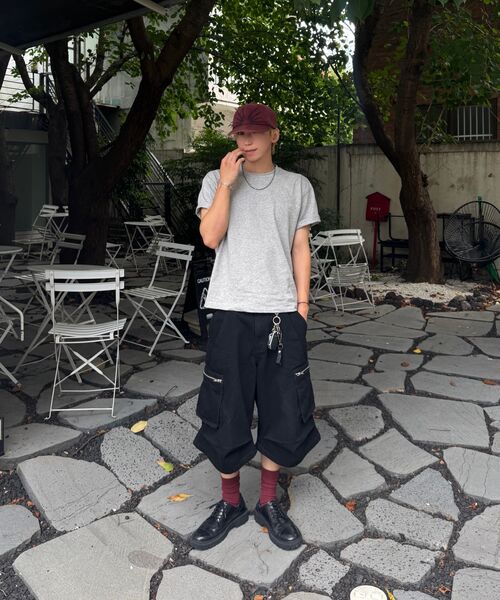 TOFFEE(トフィー)の「ベーシックハーフクロップTシャツ(メランジェグレー)(Tシャツ/カットソー・メンズ・その他・SMALL/MEDIUM/LARGE/X-LARGE)」の10枚目の写真