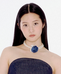 YOUHEE（ユヒ）の「FLOWER PEARL CHOCKER BLUE（その他小物）」