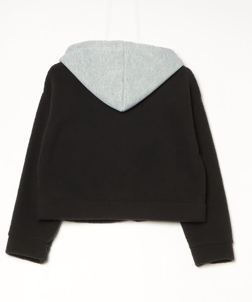 gossip！ロサンゼルス（ゴシップロサンゼルス）の「Y2K 【秋冬新作】  フードゆったりスウェットパーカー（パーカー・レディース・ブラック・M）」の2枚目の写真