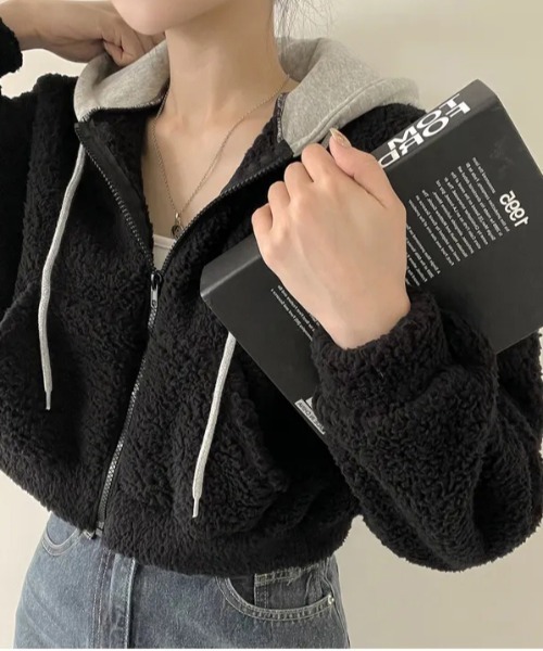 gossip！ロサンゼルス（ゴシップロサンゼルス）の「Y2K 【秋冬新作】  フードゆったりスウェットパーカー（パーカー・レディース・ブラック・M）」の21枚目の写真