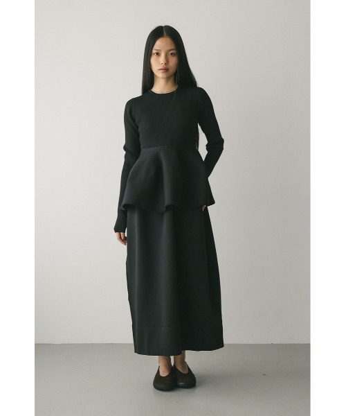 STYLEMIXER(スタイルミキサー)の「ドッキングフォルムニットワンピース(ワンピース・レディース・ブラック/カーキ/オレンジ・SMALL/MEDIUM)」の4枚目の写真