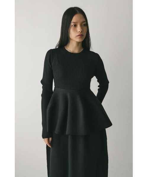 STYLEMIXER(スタイルミキサー)の「ドッキングフォルムニットワンピース(ワンピース・レディース・ブラック/カーキ/オレンジ・SMALL/MEDIUM)」の5枚目の写真