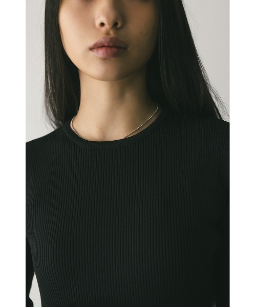 STYLEMIXER(スタイルミキサー)の「ドッキングフォルムニットワンピース(ワンピース・レディース・ブラック/カーキ/オレンジ・SMALL/MEDIUM)」の6枚目の写真