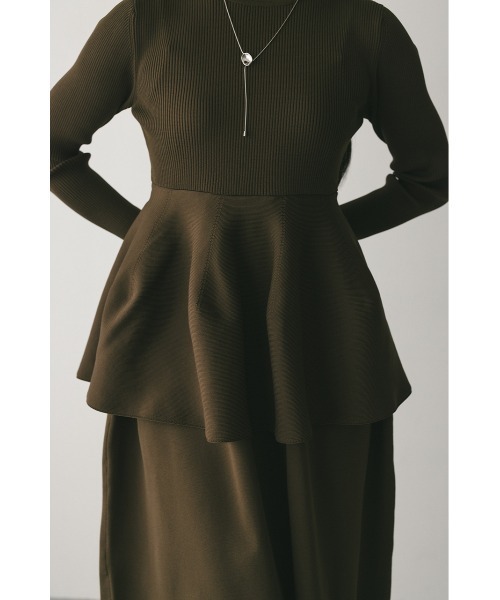 セール】ドッキングフォルムニットワンピース（ワンピース