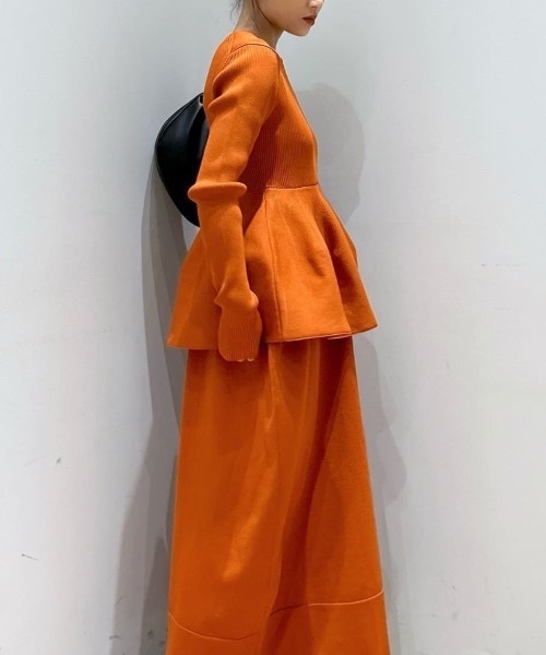 セール】ドッキングフォルムニットワンピース（ワンピース