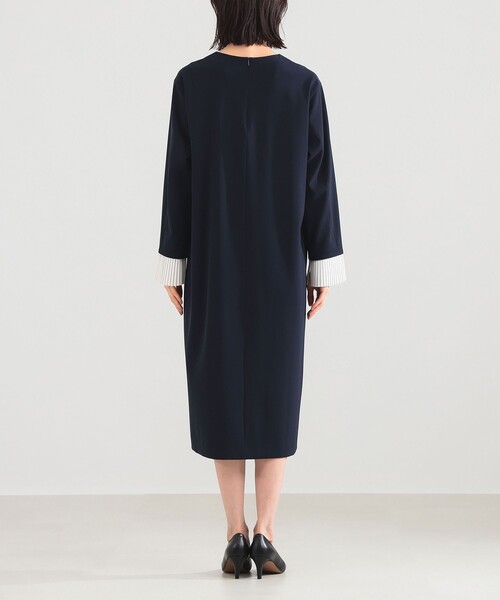 Demi-Luxe BEAMS(デミルクス ビームス)の「【セレモニー・フォーマル】プリーツカフス ワンピース*(ワンピース・レディース・ネイビー/ブラック・36/38)」の22枚目の写真
