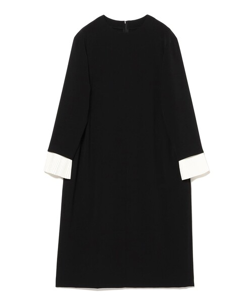 Demi-Luxe BEAMS(デミルクス ビームス)の「【セレモニー・フォーマル】プリーツカフス ワンピース*(ワンピース・レディース・ネイビー/ブラック・36/38)」の17枚目の写真