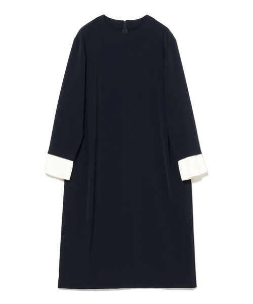 Demi-Luxe BEAMS(デミルクス ビームス)の「【セレモニー・フォーマル】プリーツカフス ワンピース*(ワンピース・レディース・ネイビー/ブラック・36/38)」の20枚目の写真