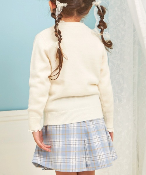 KP（ケーピー）の「mimiちゃんブランコ セーター 【ウォッシャブル】（ニット/セーター・キッズ・ピンク/オフホワイト・100cm/110cm/120cm/130cm/140cm/90cm）」の4枚目の写真