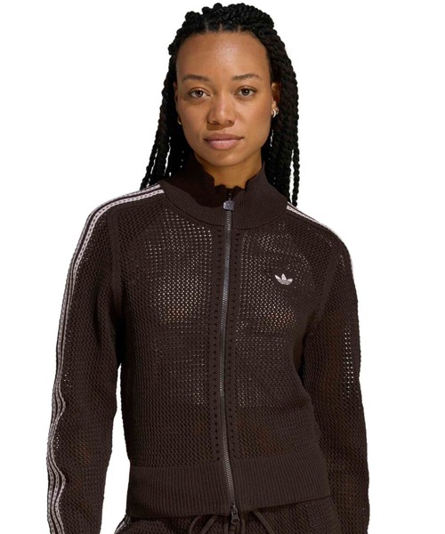adidas KNITTED CROCHET FIREBIRD TRACK TOP / アディダス ニット