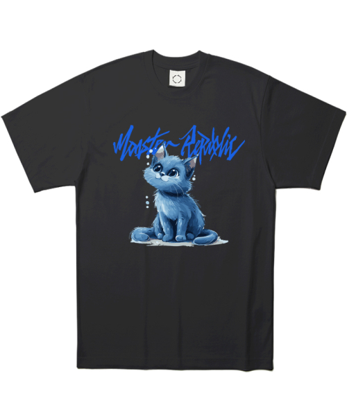 MONSTER REPUBLIC(モンスターリパブリック)の「フェイマスキャット ビビッドブルーTシャツ ブラック(Tシャツ/カットソー・レディース・その他・X-LARGE/LARGE/MEDIUM/SMALL)」の1枚目の写真