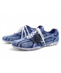 YASE（ヤセ）の「スパイダーウォッシングスニーカー デニム（スニーカー）」