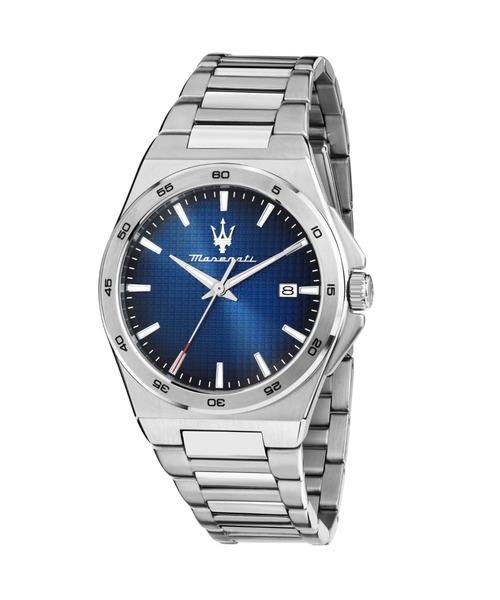 Maserati（マセラティ）の「「Maserati/マセラティ」ベロチタ スリム - 40mm シルバー ブレスレット（アナログ腕時計・メンズ・スカイブルー/シルバー×ブラック・40mm）」の3枚目の写真