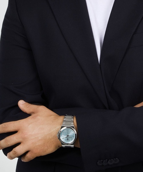 Maserati（マセラティ）の「「Maserati/マセラティ」ベロチタ スリム - 40mm シルバー ブレスレット（アナログ腕時計・メンズ・スカイブルー/シルバー×ブラック・40mm）」の16枚目の写真