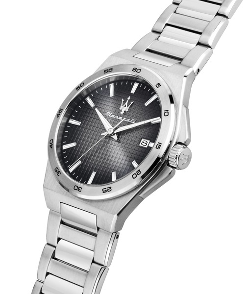 Maserati（マセラティ）の「「Maserati/マセラティ」ベロチタ スリム - 40mm シルバー ブレスレット（アナログ腕時計・メンズ・スカイブルー/シルバー×ブラック・40mm）」の20枚目の写真