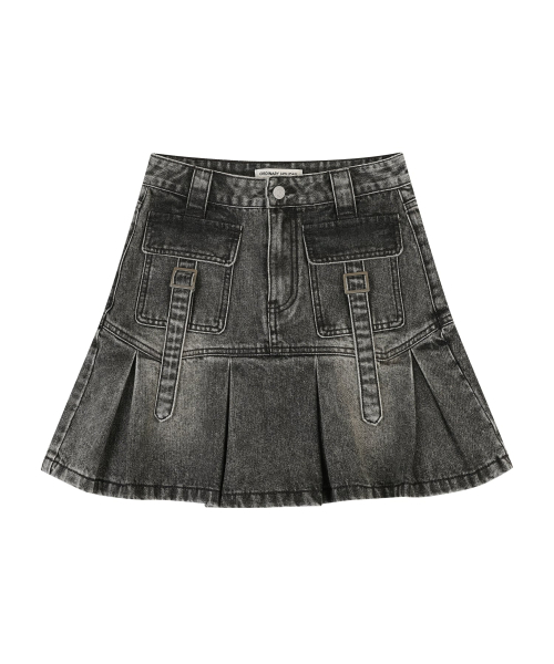 ORDINARY HOLIDAY（オーディナリー ホリデー）の「LOW DENIM MIDI SKIRT [GRAY]（スカート・レディース・その他・SMALL/MEDIUM）」の2枚目の写真