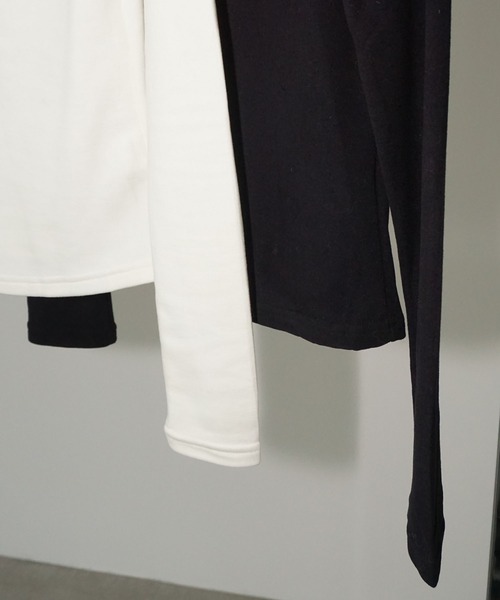 chuclla（チュクラ）の「スタンドヘンリーネックトップス chw25a143（Tシャツ/カットソー・レディース・ホワイト/ブラック・FREE）」の20枚目の写真