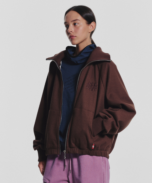 MENASOO（ミナス）の「Waffle Mink Daily Hooded Zip Up_Brown（パーカー・レディース・ブラウン・F）」の8枚目の写真