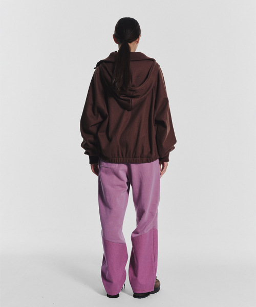 MENASOO（ミナス）の「Waffle Mink Daily Hooded Zip Up_Brown（パーカー・レディース・ブラウン・F）」の15枚目の写真