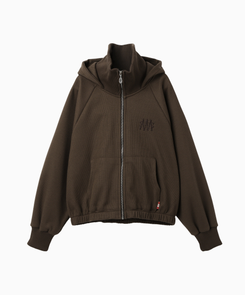 MENASOO（ミナス）の「Waffle Mink Daily Hooded Zip Up_Brown（パーカー・レディース・ブラウン・F）」の19枚目の写真