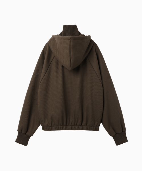 MENASOO（ミナス）の「Waffle Mink Daily Hooded Zip Up_Brown（パーカー・レディース・ブラウン・F）」の20枚目の写真