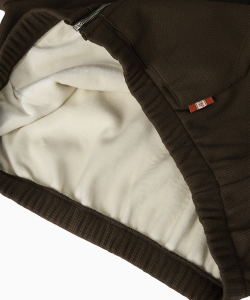 MENASOO（ミナス）の「Waffle Mink Daily Hooded Zip Up_Brown（パーカー・レディース・ブラウン・F）」の5枚目の写真