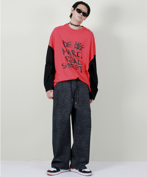 DEMARC(ドゥマーク)の「ワイドツーピンタックヒョウ柄デニムパンツブラック(デニムパンツ・メンズ・その他・LARGE/MEDIUM)」の9枚目の写真