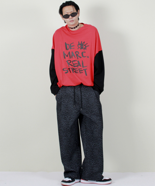 DEMARC(ドゥマーク)の「ワイドツーピンタックヒョウ柄デニムパンツブラック(デニムパンツ・メンズ・その他・LARGE/MEDIUM)」の10枚目の写真