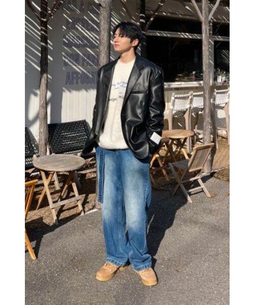 SSIN AND LEE(シンアンドリー)の「ワイドベルト付きデタッチャブルダブルジーンズ(デニムパンツ・メンズ・その他・X-LARGE)」の18枚目の写真