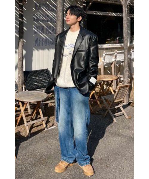 SSIN AND LEE(シンアンドリー)の「ワイドベルト付きデタッチャブルダブルジーンズ(デニムパンツ・メンズ・その他・X-LARGE)」の19枚目の写真