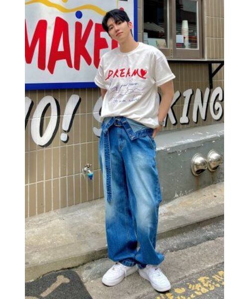 SSIN AND LEE(シンアンドリー)の「ワイドベルト付きデタッチャブルダブルジーンズ(デニムパンツ・メンズ・その他・X-LARGE)」の22枚目の写真