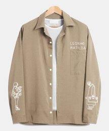 TOPBOY（トップボーイ）の「レオンマチルダプリンティングルーズフィットシャツベージュ（シャツ/ブラウス）」