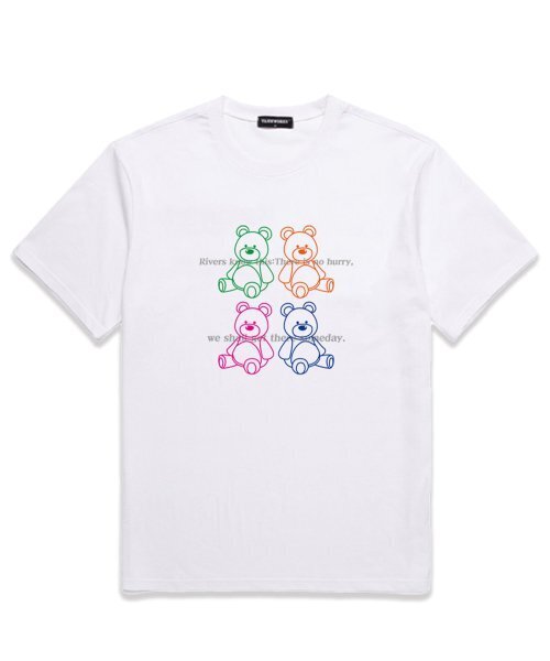 VANNWORKS(バンワークス)の「COLOR TEDDY オーバーサイズ 半袖Tシャツ (VS0060) ホワイト(Tシャツ/カットソー・レディース・その他・LARGE/MEDIUM/SMALL/X-LARGE/XX-LARGE)」の1枚目の写真