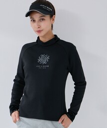 セットアップ対応】【UV】【吸水速乾】衿ロゴ編立使い半袖プルオーバー