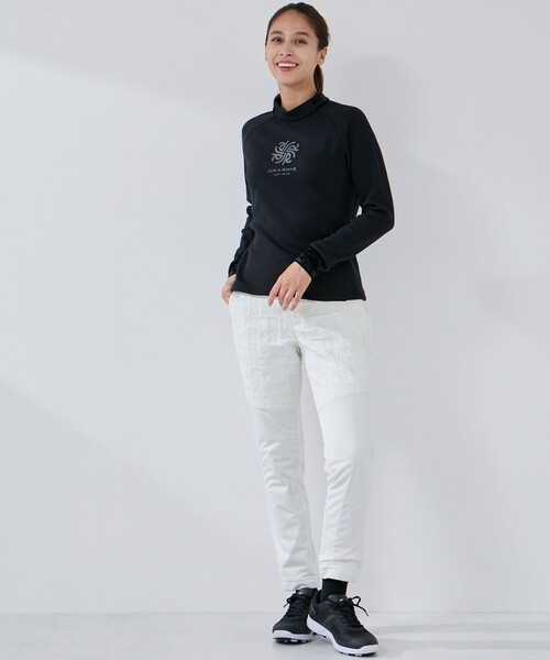 JUN&ROPE'（ジュンアンドロペ）の「ボンバーヒート長袖モックプルオーバー/保温//Oggi掲載（Tシャツ/カットソー・レディース・ホワイト/ブラック・L/S/M）」の21枚目の写真